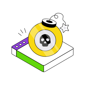 Dangerous Website, Dangerous Webpage, Dangerous Web, Cybercrime, Cyber Attack  icon