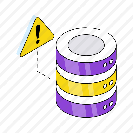 Database Error, Server Alert, Server Warning, Server Caution, Data Alert,  preview