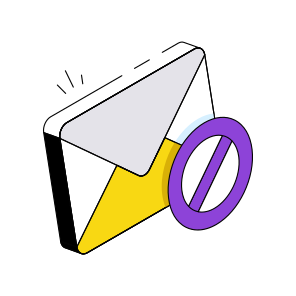 Email Ban, Email Block, Correspondence, Letter, Envelope,  icon