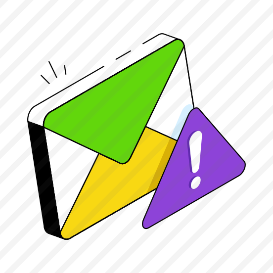 Email Error, Mail Problem, Mail Warning, Mail Caution, Email  preview