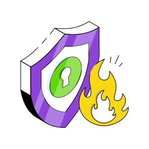 Fire Security, Fire Protection, Fire Safety, Burning Security, Burning Protection  icon