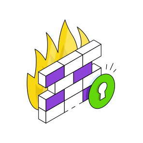 Firewall, Burning, Combustion, Flame, Fire icon