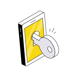 Mobile Access, Mobile Protection, Secure Mobile, Locked Phone, Smartphone Security icon