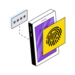 Mobile Fingerprint, Mobile Thumbprint, Mobile Biometric Access, Biometric Lock, Fingerprint Lock icon