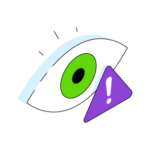 Monitoring Error, Monitoring Problem, Monitoring Alert, Inspection, Visualization,  icon