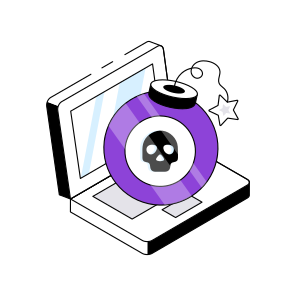 Online Danger, Online Hacking, Cybercrime, Cyber Attack, System Hacking  icon