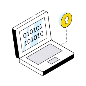 Secure Binary Data, Secure Binary Code, Digital Code, Online Coding, Numeric Code,  icon