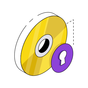 Secure Disc, Secure Cd, Disc Security, Disc Protection, Disc Safety,  icon