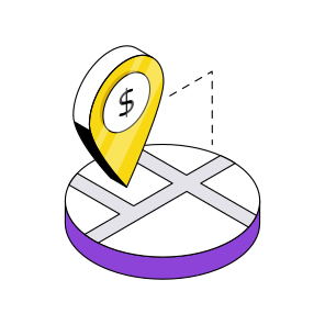 Bank Location, Money Location, Geolocation, Navigation, Gps icon