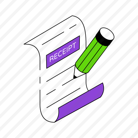 Bill, Invoice, Receipt Writing, Payment Slip, Commerce preview