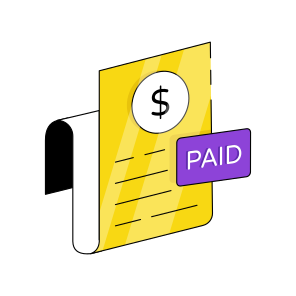 Bill Paid, Invoice, Receipt Writing, Payment Slip, Commerce icon
