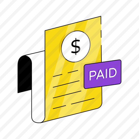 Bill Paid, Invoice, Receipt Writing, Payment Slip, Commerce preview