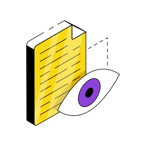 File Monitoring, File Inspection, File Visualization, Document Monitoring, Document Inspection,  icon
