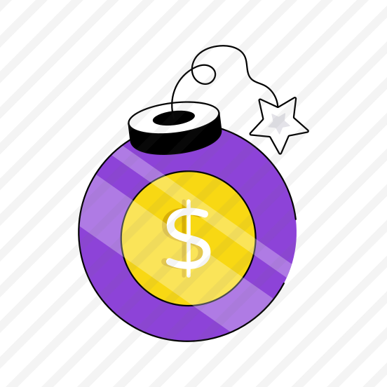 Financial Bomb, Cyber Attack, Bombshell, Dynamite, Explosive Material  preview