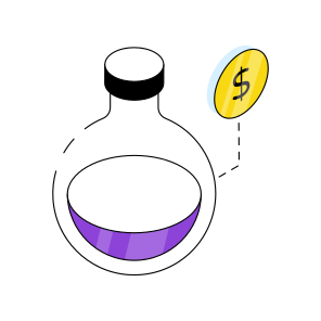 Financial Chemistry, Financial Flask, Financial Experiment, Dollar Lab, Financial Lab icon