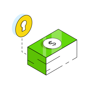 Financial Security, Financial Protection, Secure Currency, Secure Money, Secure Coin icon