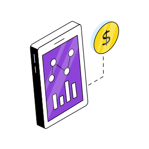 Mobile Data Analytics, Mobile Infographic, Statistics, Online Chart, Mobile Graph  icon