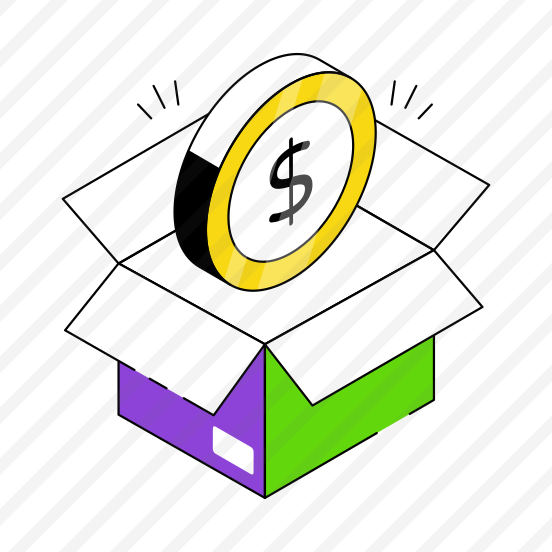 Money Box, Financial Parcel, Financial Package, Cash Box, Money Carton  preview