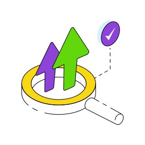 Search Upward Arrows, Growth Arrows, Analytics, Infographic, Station  icon