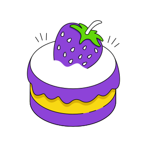Cake, Edible, Strawberry Cake, Edible, Bakery Item,  icon