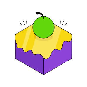 Cake Slice, Edible, Cake Piece, Cherry Cake, Bakery Item,  icon