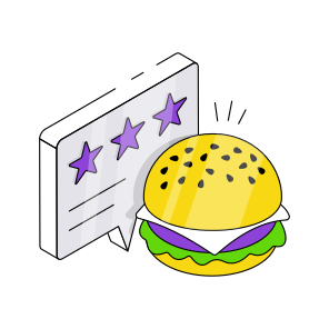 Food Ratings, Food Reviews, Food Feedback, Meal Feedback, Customer Response  icon