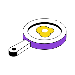 Fried Egg, Egg Pan, Edible, Breakfast, Healthy Diet, icon