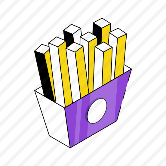 Fries Packet, Fries Pack, Fast Food, Junk Food, Potato Fries preview