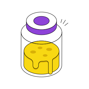 Honey Jar, Honey Bottle, Honey Pot, Honey Preserve, Glass Bottle  icon