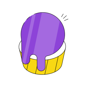 Ice Cream Cup, Dripping Ice Cream, Dessert, Sweet, Confectionery  icon