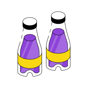 Milk Bottles, Milk Container, Dairy Bottles, Glass Bottles, Preserved Milk icon