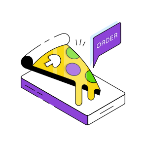 Mobile Food Order, Mobile Pizza Order, Food App, Meal App, Mobile Food Application  icon