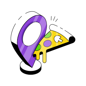 Pizza Location, Direction, Gps, Navigation, Food Location  icon