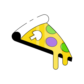 Pizza Slice, Cuisine, Fast Food, Junk Food, Edible icon
