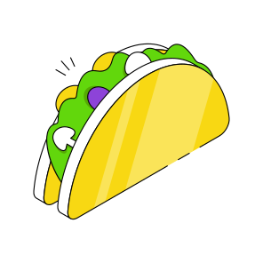 Shawarma, Burrito, Tortilla, Taco, Mexican Food icon