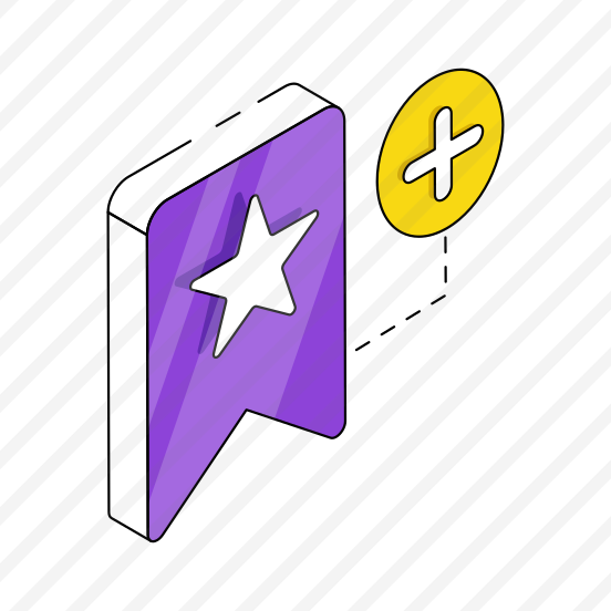 Add Bookmark, Favorite Strip, Ribbon, Bookmark Badge, Bookmark Label  preview