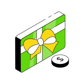 Giftcard, Gift Voucher, Wrapped Card, Gift Certificate, Gift Coupon  icon