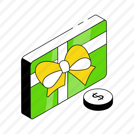 Giftcard, Gift Voucher, Wrapped Card, Gift Certificate, Gift Coupon  preview