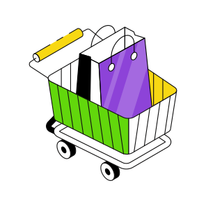 Handcart, Pushcart, Wheelbarrow, Shopping Cart, Commerce icon