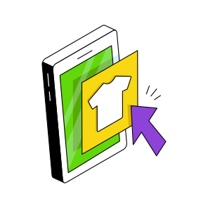 Mobile Shopping, Eshopping, Ecommerce, Online Shopping, Buy Shirt Online icon