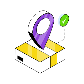 Parcel Location, Package Location, Package Direction, Parcel Tracking, Gps icon
