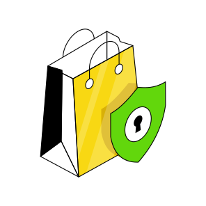 Secure Shopping, Tote, Jute, Buy, Purchase,  icon