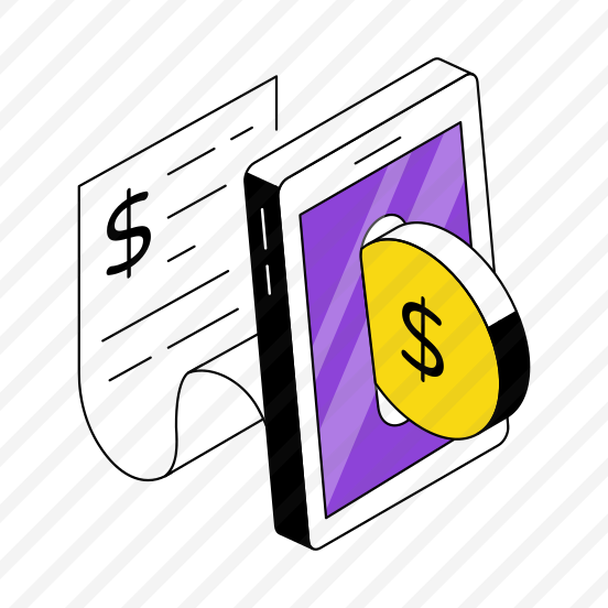 Shopping Bill, Mobile Invoice, Receipt, Payment Slip, Commerce preview