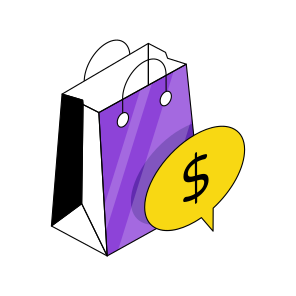 Shopping Chat, Message, Communication, Conversation, Discussion  icon
