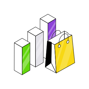 Shopping Data, Shopping Analytics, Infographic, Statistics, Shopping Chart  icon