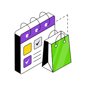 Shopping Schedule, Purchase Schedule, Shopping Plan, Almanac, Calendar,  icon