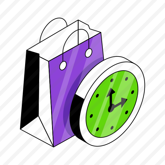 Shopping Time, Buy Time, Spending Time, Commerce, Shopping Bag preview