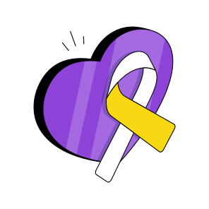 Awareness Ribbon, Cancer Ribbon, Heart Cancer, Folding Ribbon, Ribbon  icon