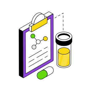Lab Test, Lab Report, Sample Tube, Lab Result, Checklist  icon
