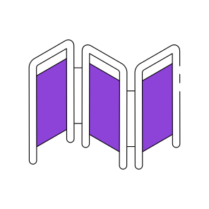 Medical Curtain, Hospital Curtain, Medical Separator, Medical Room Divider, Track Curtain , icon